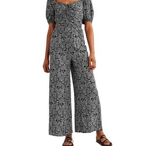 Boden tie neck key hole jumpsuit romper 6